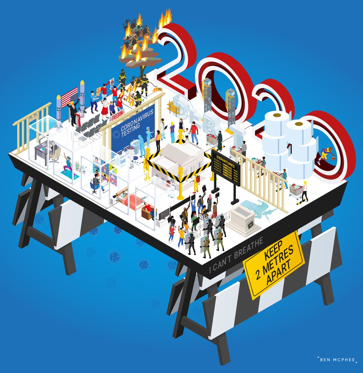 In December, I created artwork designed to promote everything coming up in 2020. A personal lockdown project was to relook at it, reflecting more accurately what 2020 actually delivered; it's been...eventful. Let's all hope the latter half of the year is more positive!  #2020