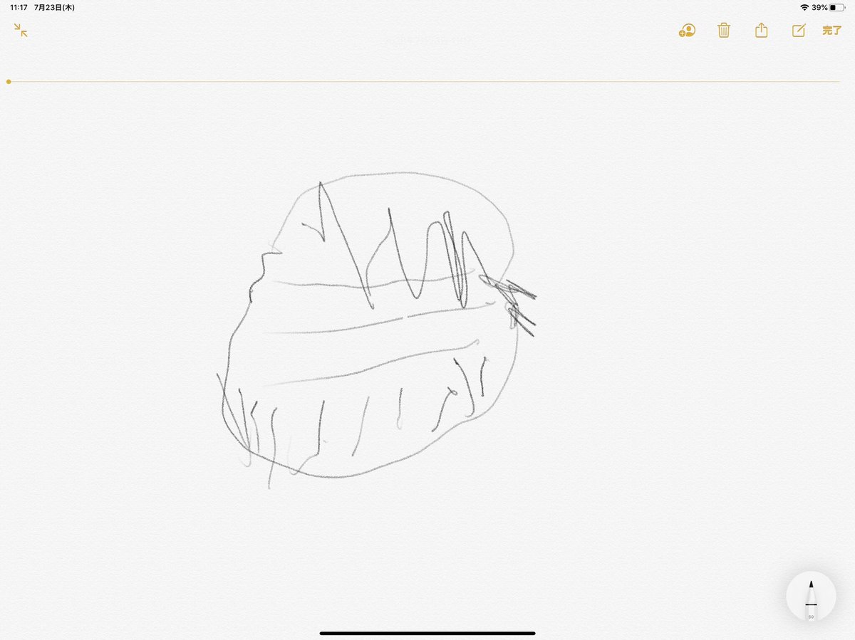 次男が描いたハンバーガー 