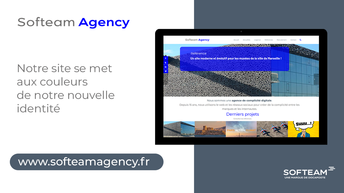 SofteamGroup's tweet photo. .@SofteamAgency est l’agence digitale de @Softeam, une marque de @Docapost
#SofteamAgency dispose d’une expertise reconnue dans de nombreux secteurs d’activité. > https://t.co/JyuJxsgh52
#AgenceDigitale #StratégieDigitale #SocialMedia #RefonteSite https://t.co/XmoEfWTVsz