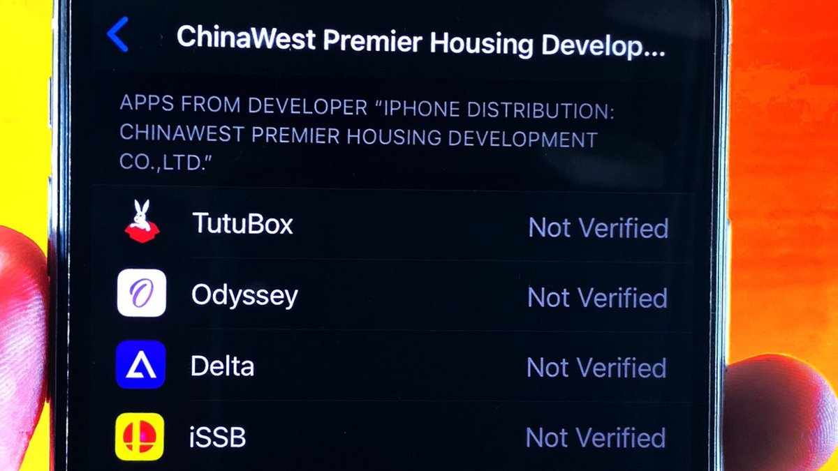 DownIos's tweet photo. @usetutubox And we will report your enterprise certificate to @Apple for scamming AppStore and fraudlent 3rd party apps. KARMA 😅 https://t.co/YMQ8tNGB40