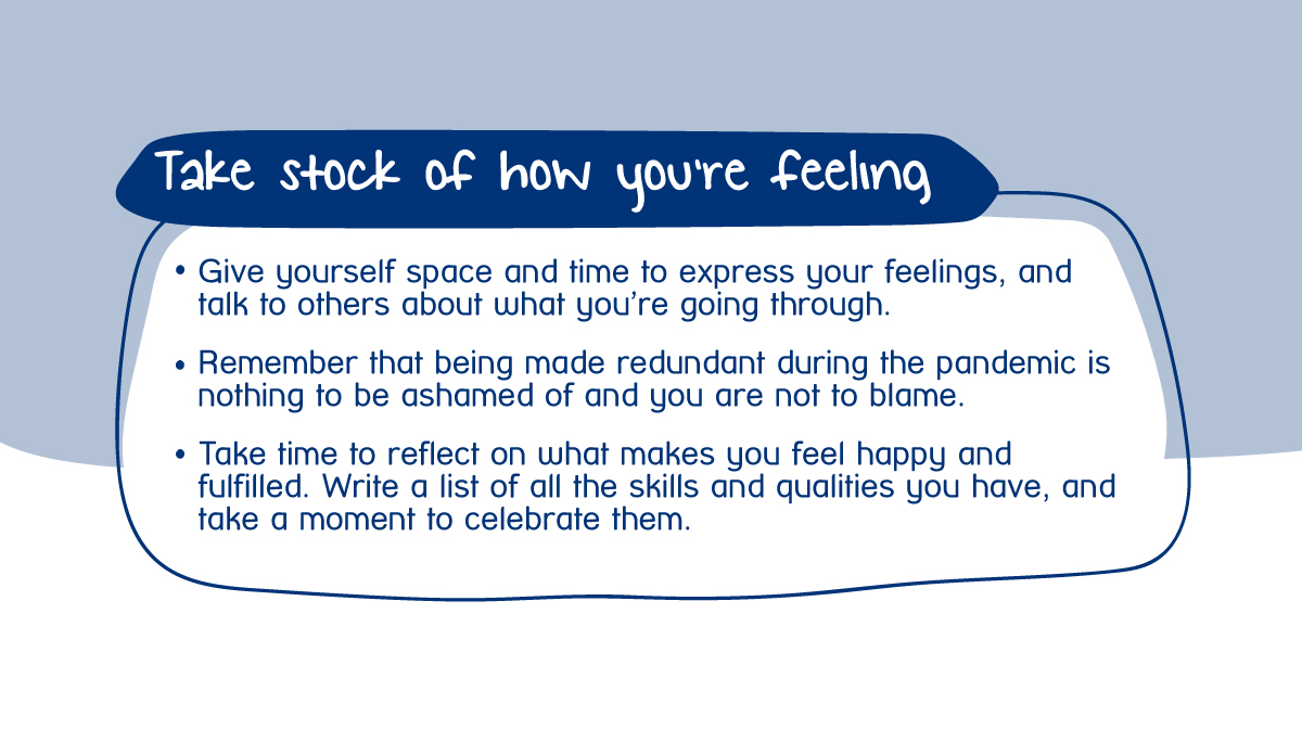 MindCharity's tweet photo. Whether expected or sudden, redundancy can have a huge impact on your mental health, causing feelings of uncertainty, stress and anxiety. We’ve put together some ways to look after your mental health at such a time. > https://t.co/ifKhimV4HU https://t.co/yKTDhBuCZZ