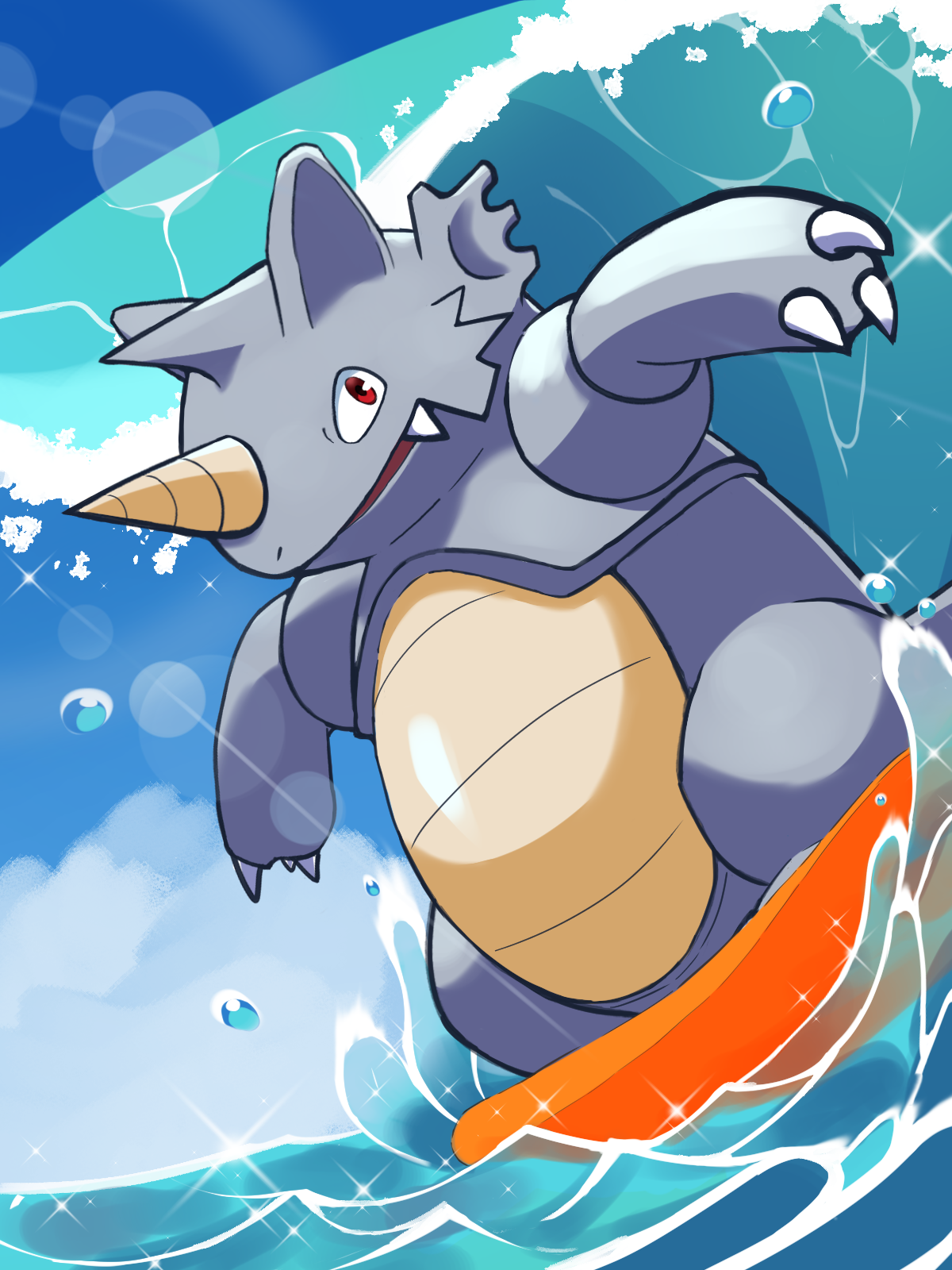 ちはば 夏だ 海だ なみのりサイドンだ ポケモンイラスト T Co Itymsgvta2 Twitter