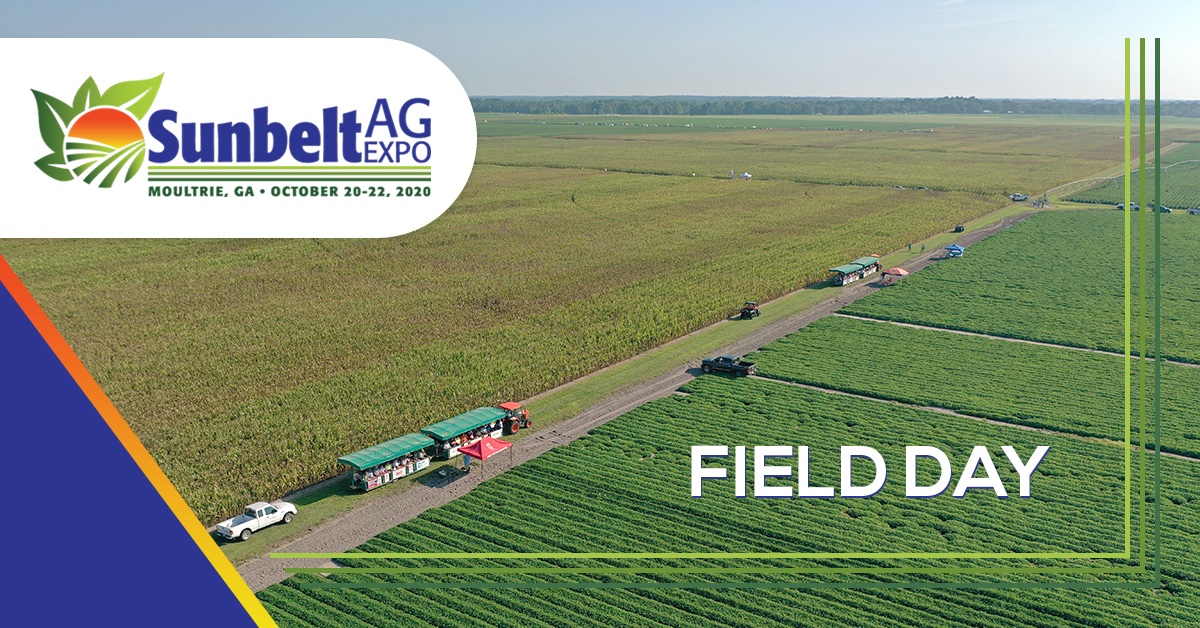 Today is the 2020 Sunbelt Ag Expo FIELD DAY! Join us this morning as gates open at 8 AM for a half-day full of festivities, bringing to you the best in Ag technology, equipment and techniques for top-notch farming. #fieldday #sunbeltagexpo #agriculture #farming #thefutureisnow