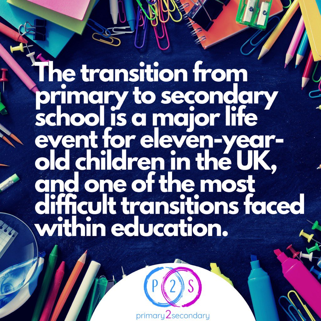 SueAtkins's tweet image. #transitioned from #Primary2Secondary is causing #anxiety in #families &amp;amp; #children - take a look at this new programme to help @primary2second #Classof2020 #parenting #teaching