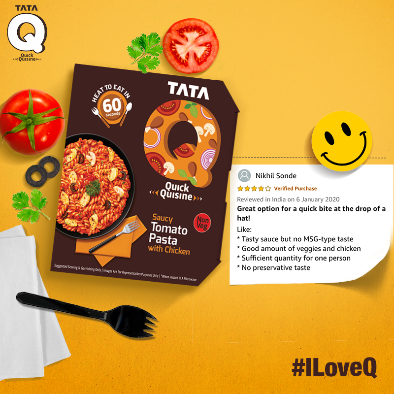 TataQIndia's tweet photo. Thank you for a starry review! 🤩
•
•
•
#HeatToEat #60Seconds #HeatToEatIn60Seconds #TataSmartFoodz #TataQ #QuickQuisine #GreatTastein60Seconds #OpenHeatEat #ReadyToEat #Cravings #Foodstagram #Foodgasm #Instafood https://t.co/Mzp0dmSAEL