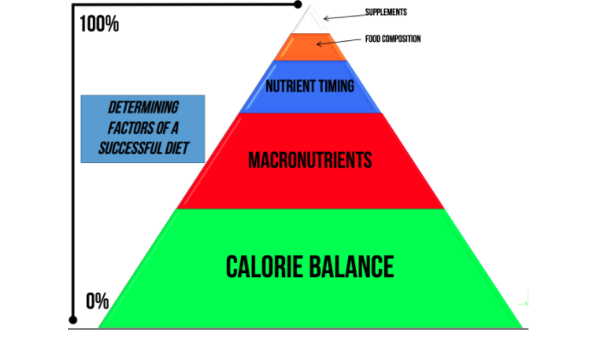 The main governing factor for a successful long-term diet (and a large contributor to long-term health) is calorie balance. The other points are obviously important but ensuring your intake and output are in some way matched will help set you up for long term success