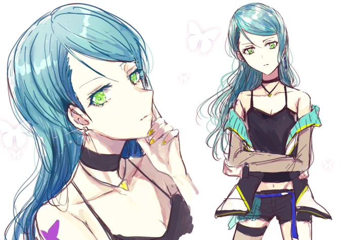 右肩の蝶の紗夜チャラくてギャップが良い… 