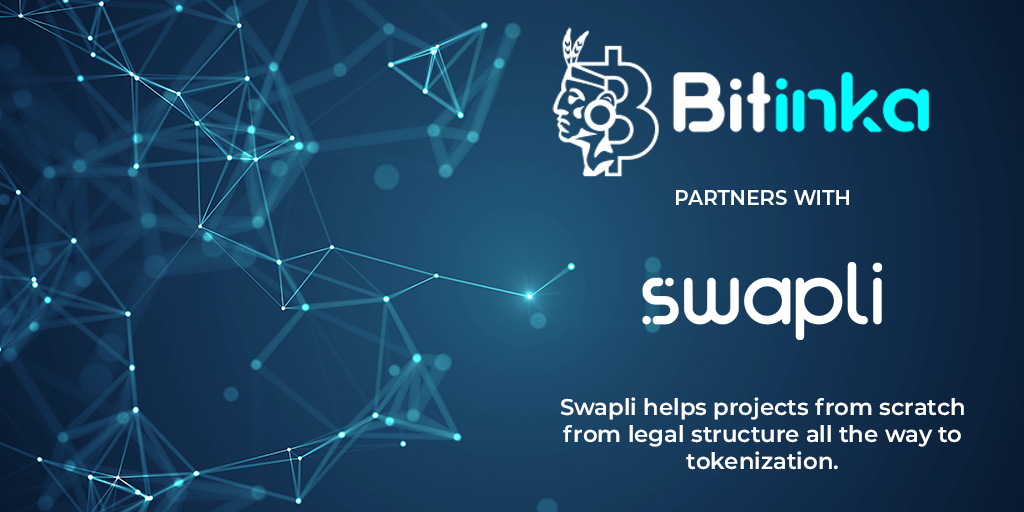 Swapli Investment Platform has gone beyond disruptive and has merged all of the top global cryptocurrencies, investments tokens and local Fiat currencies to promote Global blockchain and mainstream project's fundraising stage in 5 continents. #bitinka #swapli #tokenization