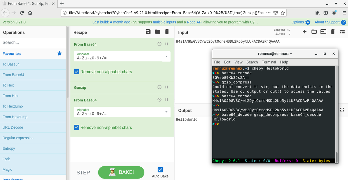 malwarelab_eu's tweet photo. Trying new @REMNux v7 and reviewing the Discover the tools section of the docs. Couple of new tools including @GHIDRA_RE @r2gui #capa, #scdbg, #PortEx, #polarproxy, #malwoverview, #powershell, @VisualStudio, #CyberChef, #chepy, @RetDec and many others. https://t.co/0fu4CY6bsY