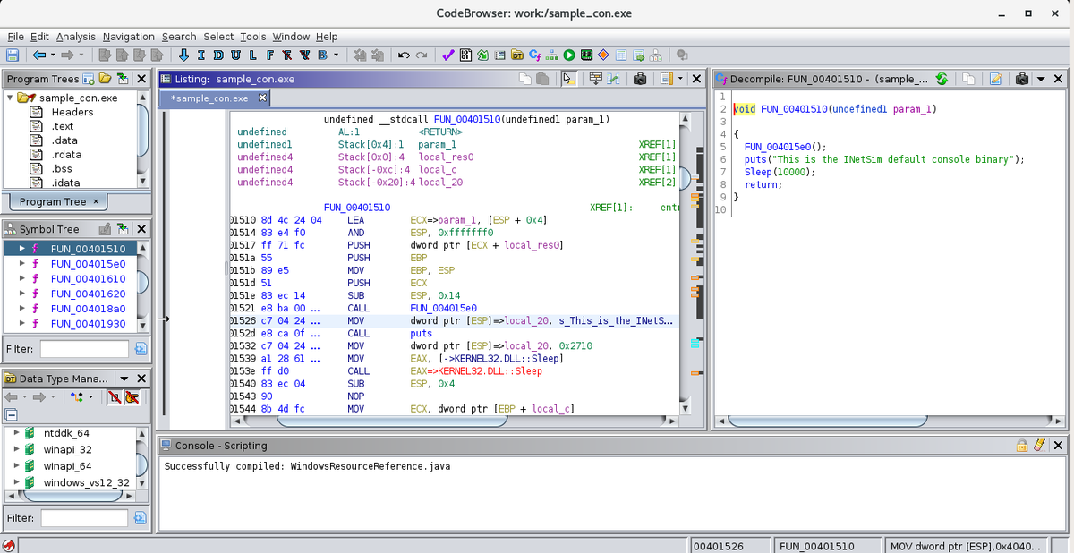 malwarelab_eu's tweet photo. Trying new @REMNux v7 and reviewing the Discover the tools section of the docs. Couple of new tools including @GHIDRA_RE @r2gui #capa, #scdbg, #PortEx, #polarproxy, #malwoverview, #powershell, @VisualStudio, #CyberChef, #chepy, @RetDec and many others. https://t.co/0fu4CY6bsY