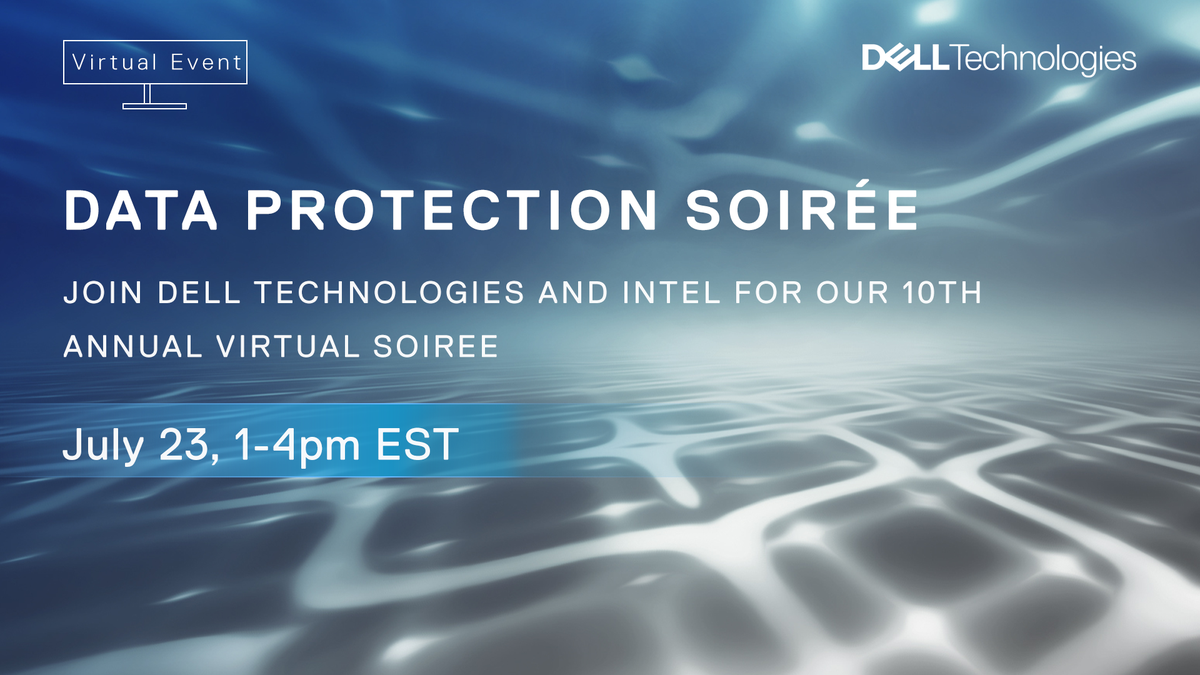 It's today!!! There's still time to register! 
<a href="/DellTech/">Dell Technologies</a> and <a href="/intel/">Intel</a> present the @DellEMCProtect Summer Soiree. bit.ly/3fWcdRy