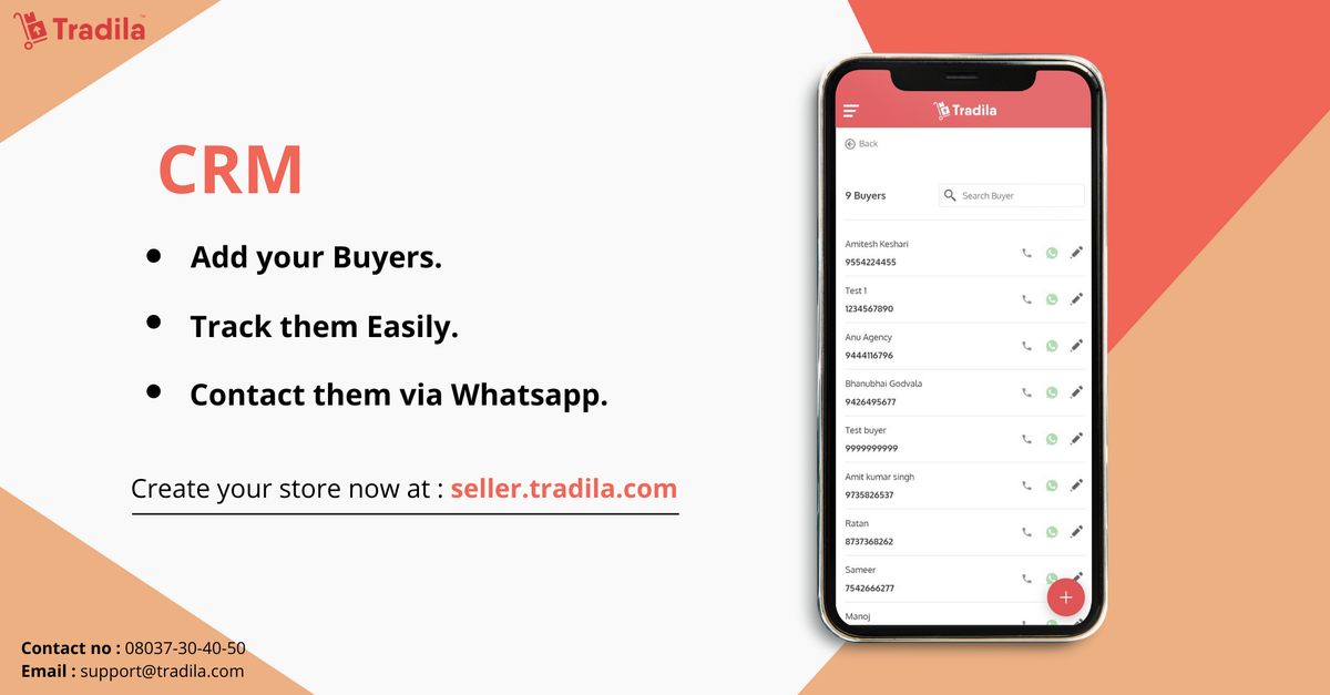 Tradila_Ecom's tweet photo. Introducing #CRM feature! CRM helps to manage your business and users. Bring your business online: https://t.co/nKU3TgVs80

#Tradila #OnlineBusiness #DigitalIndia https://t.co/5m8JrkiP6Z