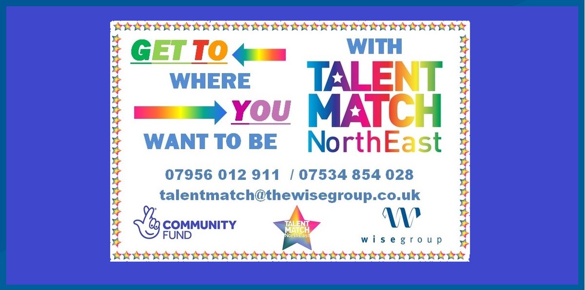 TalentMatchNE's tweet photo. Join Talent Match North East today! Open to unemployed 18-25s who are looking for training, work or volunteering. Text/call 07956012911 or 07534854028 talentmatch@thewisegroup.co.uk @wisegroup_se 
#StepUpNTW https://t.co/Gt3WOrDkJT