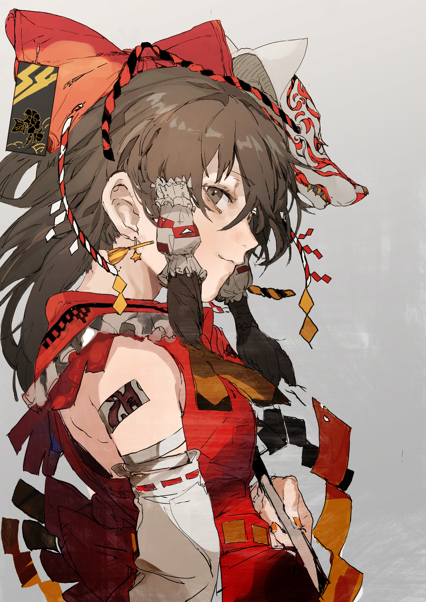 博麗霊夢 「フラワリ2020 #東方Project https://t.co/9v0zhUx」|木野花ヒランコ(株式会社レッドハウス)のイラスト