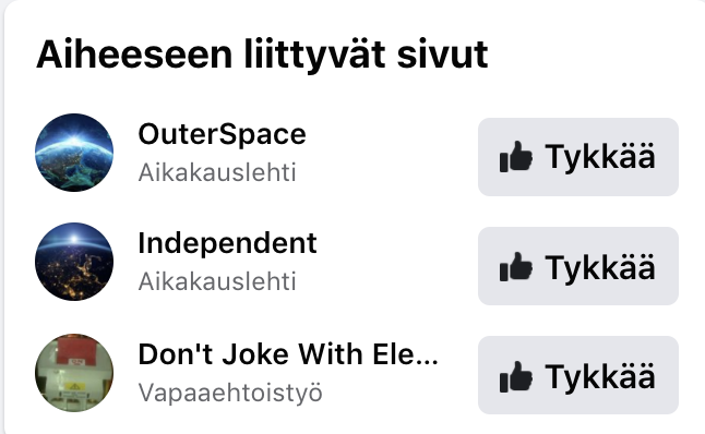 The page I had reported was named Fact’s of Animal’s (sic). It had Related Pages box on it. And in this box there were three pages with similar bit clumsy names. I checked them out. Nothing special, except that these pages were very similar with FoA. 5/N