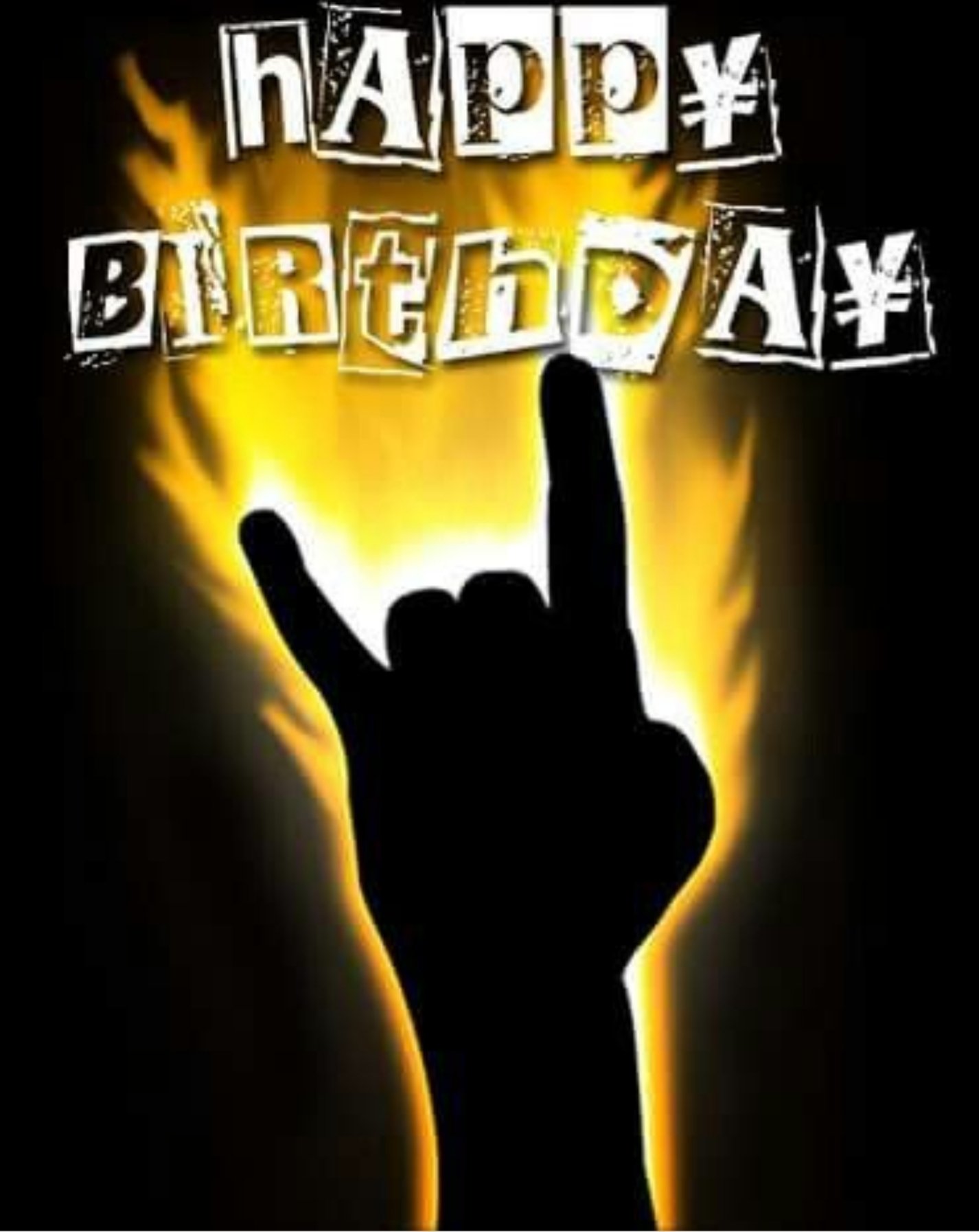 Metal Happy Birthday Wishes