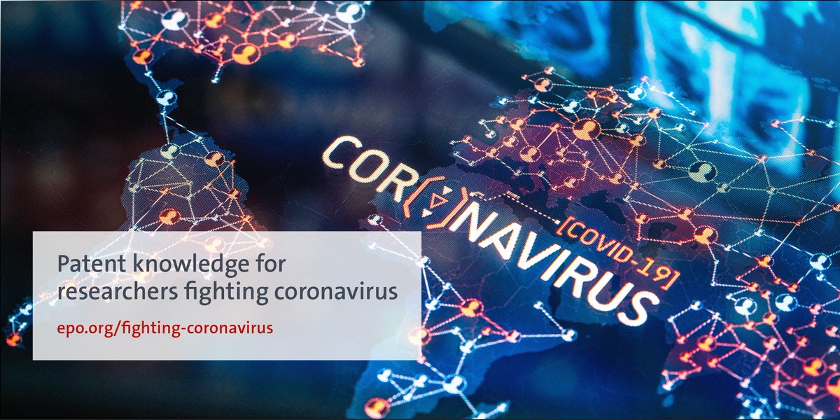 EPOorg's tweet photo. We have extended the scope of the data sets designed to help researchers and decision-makers benefit from patent information in their fight against #coronavirus. 

Have a look at the full list &amp; please spread the word: https://t.co/9KVN1mQdBk https://t.co/4Qi6dbHHtR