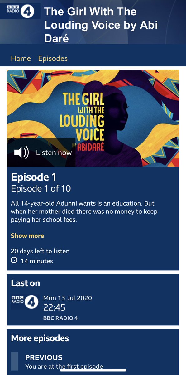 Good morning! As you know we are into books and through our ìwé series, we share our favorite texts from writers of Yorùbá descent. 

Followers with access to the BBC it’s the last day to check this out!