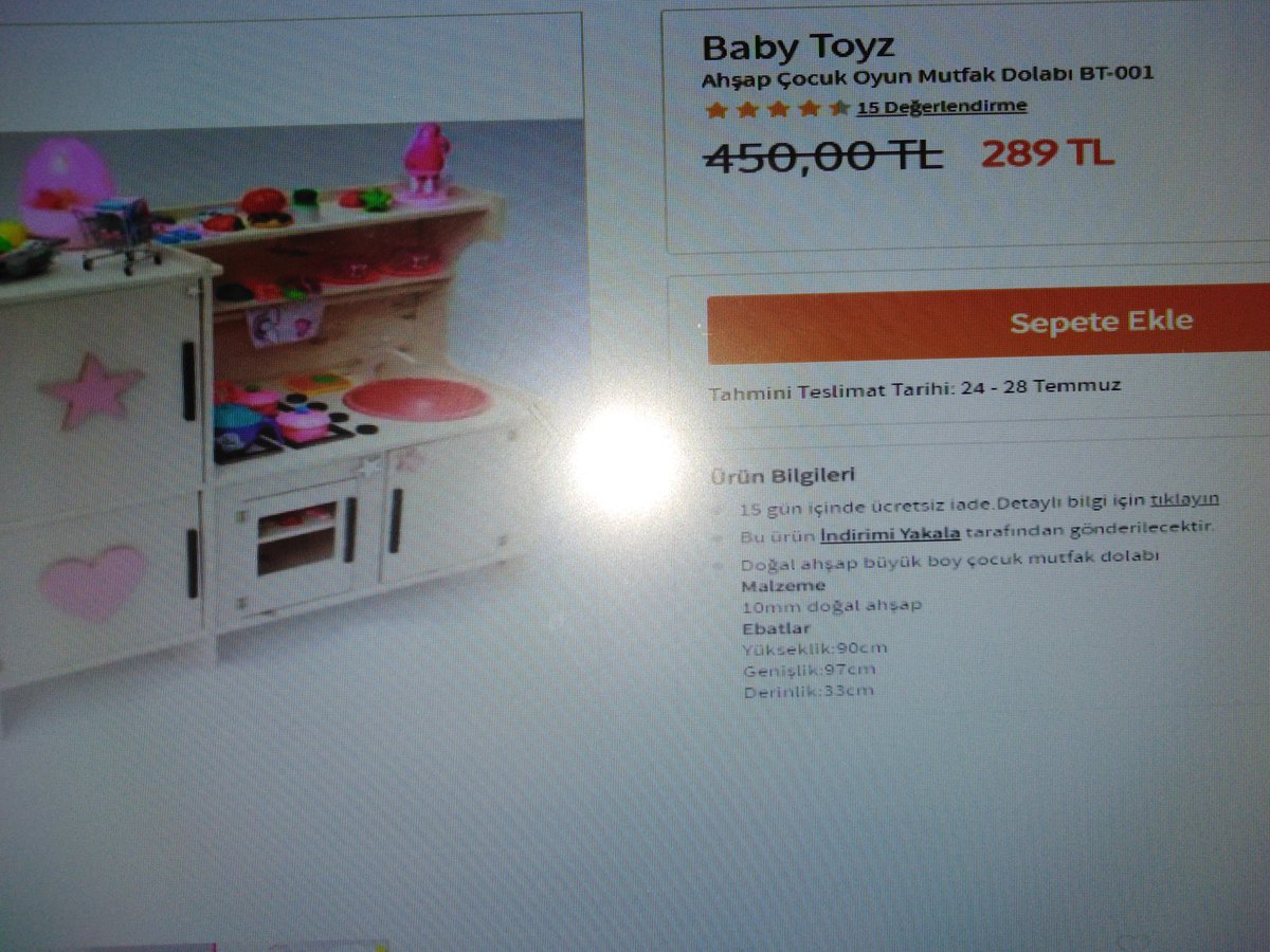 oykusum's tweet photo. @Trendyol almış olduğum ürünü kesinlikle beğenmedim. iade süreci başlattım. Aldığım ve gördüğüm anda iade kodu aldım. tedarikçi firma baby toyz (indirimi yakala)iade almıyoruz diyor. şaka mı bu .15 gün içerisinde ücretsiz iade neden yazıyor sunuz o zaman. https://t.co/aXJXsAZ9Nz