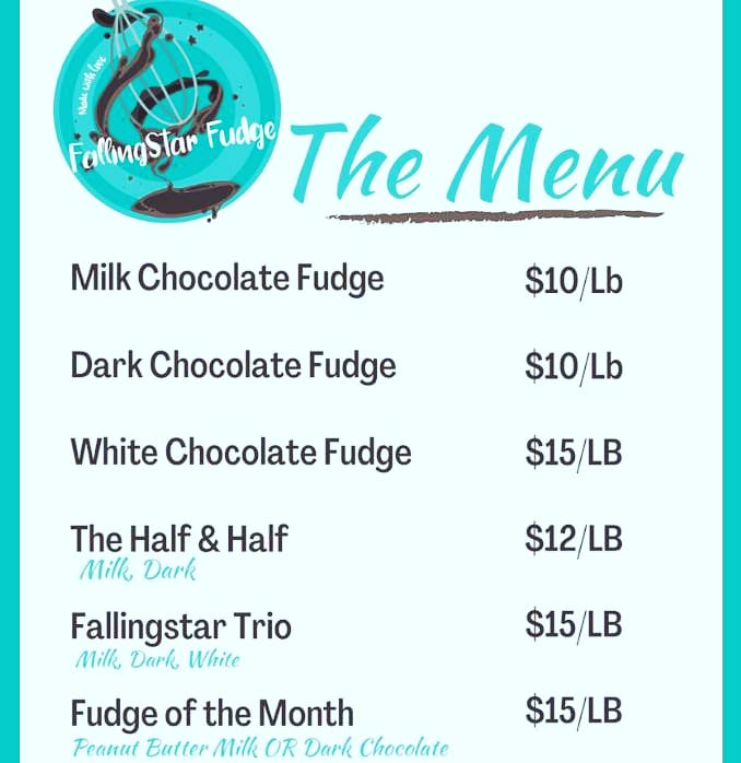 pbauersd's tweet photo. If you are a chocolate lover then you MUST try my chocolate fudge. @FallingstarF is hand crafted made by a local professional chef. Try our fudge of the month- Chocolate Peanut Butter Fudge. It sells out quick. Email fallingstarfudge@gmail.com or call/ text 619-757-4510 to order https://t.co/wa57Sx6L1h