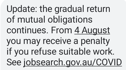 DefGif's tweet image. #MutualObligations penalty: like the time I applied for a job suggested by my "Job Coach," paid to fly to Melbourne to i/v (and changed my JSP meeting time to do so), and returned to be told if I changed my meeting for an interview again I'd be breached. Like that? #auspol #auwu