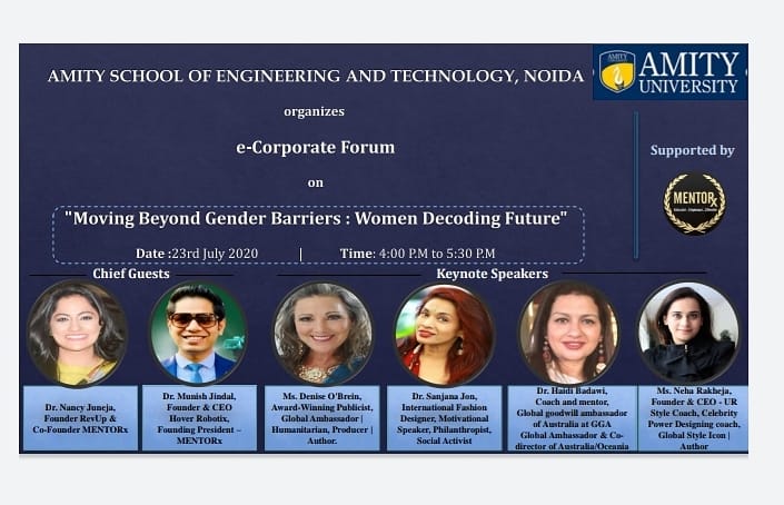 Amity_EEE's tweet photo. Amity School of Engineering and Technology ,AUUP ,Noida
organizes E-corporate Forum
on " Beyond Gender Barriers: Women Decoding Future" on 23rd July From 4:00pm to 5:30pm.
The link for joining E-corporate Forum 👇
https://t.co/8d1v5RNIve https://t.co/1vpMw0ihi1