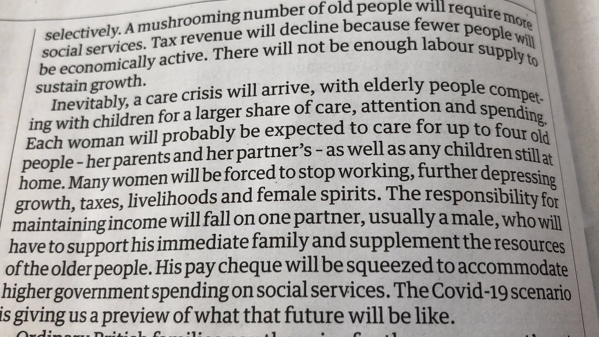 Another doommonger writes in <a href="/guardian/">The Guardian</a> “a crisis of epic proportions: the ageing population”. Usual stuff on declining taxes and labour shortages. We have choices if we wake up to age shift and act now.
Read my book The Age of Ageing Better? amazon.co.uk/Age-Ageing-Bet…