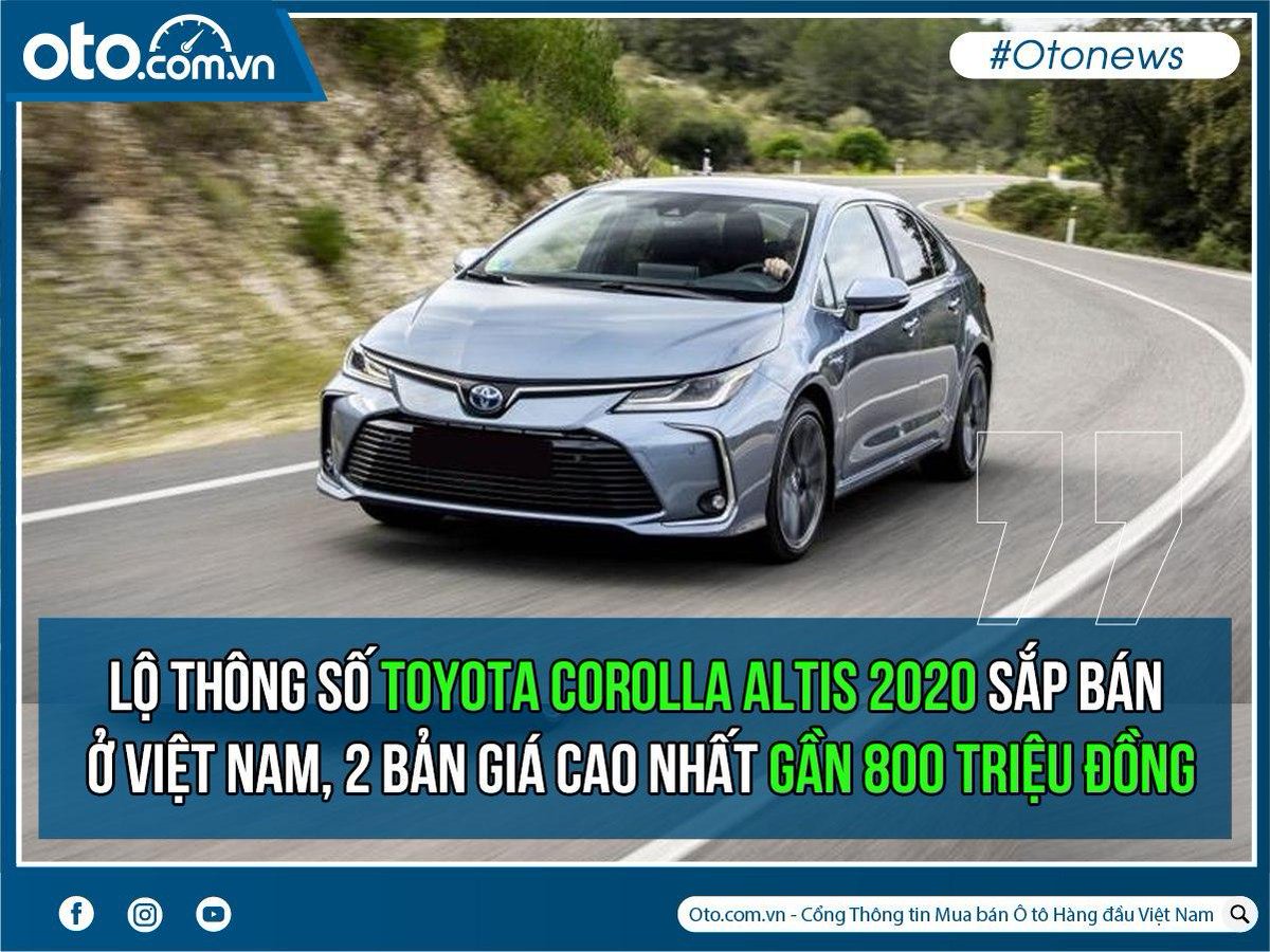 otocomvndvg's tweet photo. Toyota Corolla Altis 2020 tưởng chừng sẽ không về Việt Nam, nhưng bất ngờ mẫu sedan này lại được đại lý nhận đặt cọc và lộ thông số trước ngày ra mắt.
👉 Xem chi tiết: https://t.co/2T23114Kf0
#otocomvn #xe_hơi #tinxe #tin_tức #oto #Toyota_Corolla_Altis_2020 https://t.co/44v2REv3US