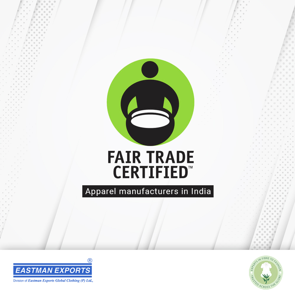 Ensuring holistic growth and welfare of the entire manufacturing ecosystem through Fair Trade Certified principles.

Learn more @ eastmanexports.com

#fairtrade #fairtradecertified #eastmanexports #holisticgrowth #sutainability