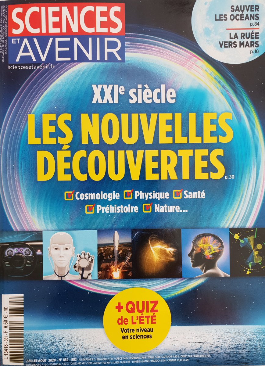 CeeD_Diabete's tweet photo. Le @CeeD_Diabete est présent dans le n° juillet-août 2020 de @Sciences_Avenir. Un dossier spécial est consacré au #diabète. Nous parlons notamment de nos #travaux sur le #muscle (avec la création de la start-up #ILONOV) et de #MOON.
#santé #esanté #télésuivi #prévention https://t.co/g1TgXGRN6M