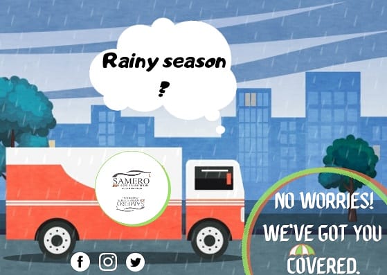 samerologistics's tweet photo. With Samero Logistics and Tours, the rainy season got nothing on you!
Tell us what you'd like to deliver, give us the location, and WE WILL TAKE IT FROM THERE.

#SLT #logisticscompany #logisticsolutions  #teamreliable #intrastatemovers #interstatemovers #deliveryservice #goods https://t.co/SBlKFfHT67