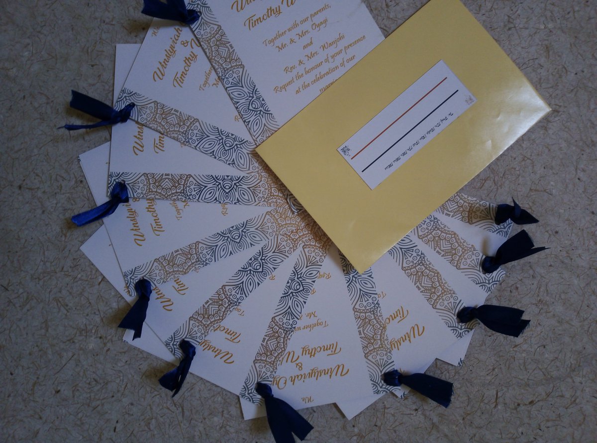 mimcreations's tweet photo. A while Back
Sylvia & Timothy
#weddinginvitationcards
#weddingstationery
#mimshachcreations
#creativeandinnovative
https://t.co/Vms7tAS5YC
#Jerotich #ngong #miguna #KameneAndJalas #Nigerians https://t.co/Eux23IVmOZ