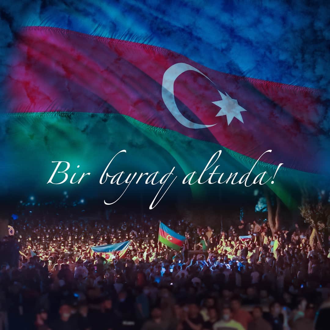Azerbaijan!You are the country of heroes!
We will die so that you might be alive!We will shed our blood to defend you!Long live your three-colored banner!Thousands of people sacrificed their lives You're become the field of battles.Every soldier fighting for you,Has become a hero