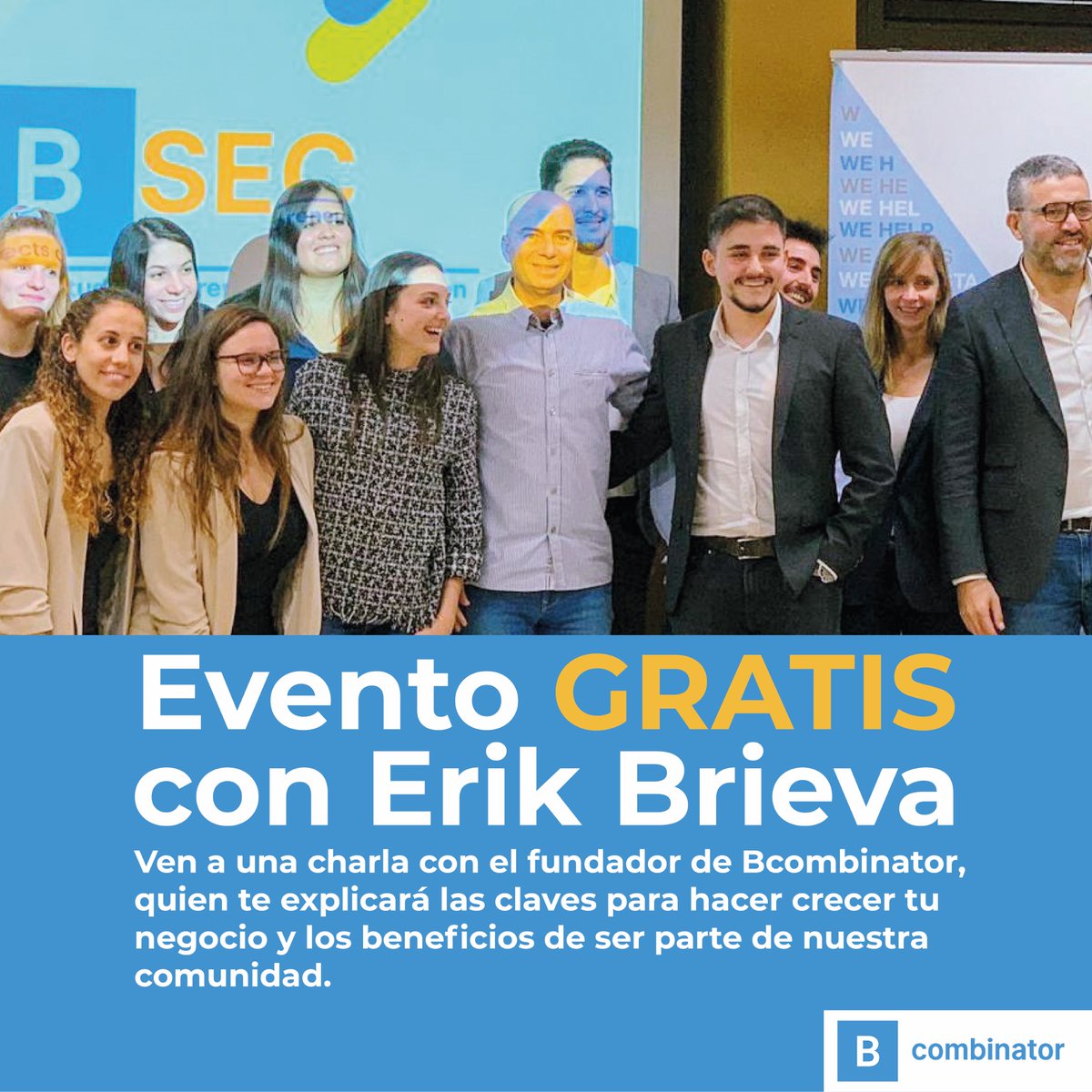 Do you want to know all the benefits of being part of Bcombinator? Erik Brieva, the founder, will tell you personally and give you the keys to grow your #business.
Choose your day and schedule your appointment at the following link for free: 
🗓️ bit.ly/2OBtGmE