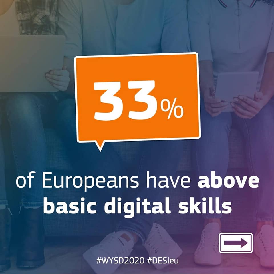 CcsFunded's tweet image. According to #DESI2020, Europe is getting more #digital day by day but we still need more people with digital skills, more #ICTspecialists and more #womenintech.⁣⁣⁣⁣
⁣
#DICIPASS #ErasmusPlus