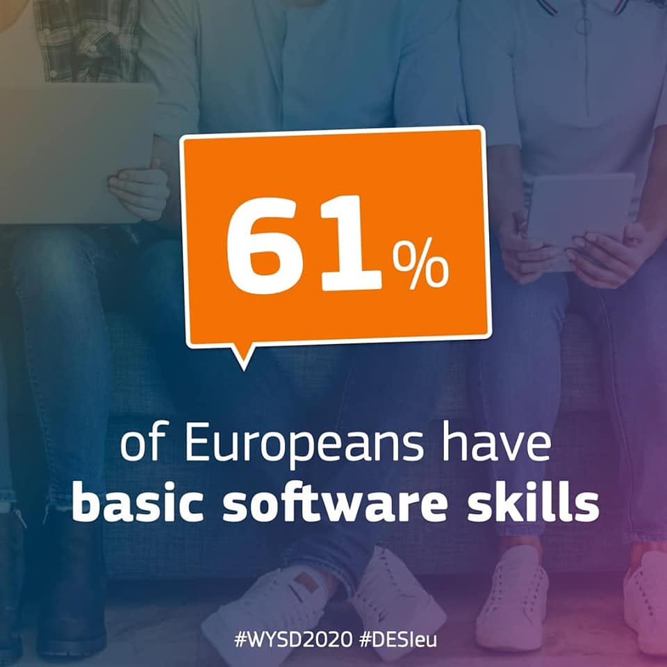 CcsFunded's tweet image. According to #DESI2020, Europe is getting more #digital day by day but we still need more people with digital skills, more #ICTspecialists and more #womenintech.⁣⁣⁣⁣
⁣
#DICIPASS #ErasmusPlus