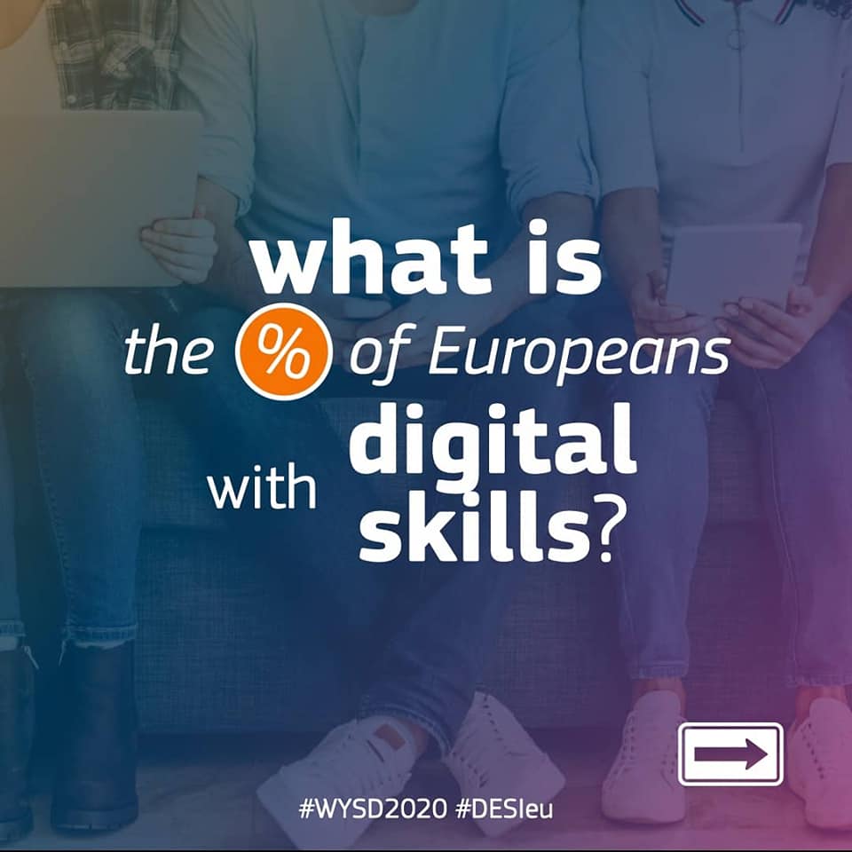CcsFunded's tweet image. According to #DESI2020, Europe is getting more #digital day by day but we still need more people with digital skills, more #ICTspecialists and more #womenintech.⁣⁣⁣⁣
⁣
#DICIPASS #ErasmusPlus