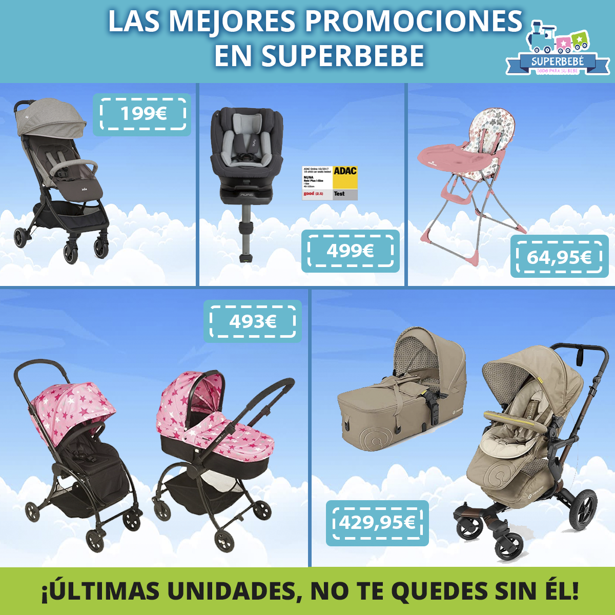 TiendaSuperbebe's tweet photo. 📣Las Mejores Promociones en Superbebé📣

✅✅¡Últimas Novedades, no te quedes sin él!

💻 https://t.co/oRCF3LOPxx
📍 Polígono El Pino, calle Pino Blanco s/n. Sevilla.
📲 954 049 222 - 644 209 222

#Sevilla #tiendadebebe #carritodebebe #superbebe #bebe #rebajas #bebe #novedades https://t.co/ZFoVdfK1Mp