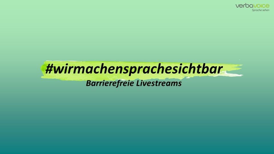 HEUTE barrierefreien Livestream in DGS mit UT mitverfolgen! 
Bayerische Staatskanzlei #Bayern von 12 Uhr bis 13 Uhr.
Link: buff.ly/2y6l1nF
#wirmachensprachesichtbar #politik #inklusion