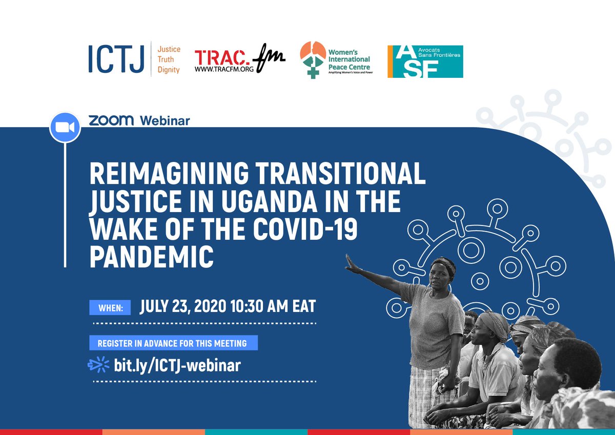 The pandemic has created serious setbacks to our normal trend of work especially in the  #TransitionalJusticeUg field where we want to get the victims to participate. And in Uganda, some of the victims don't have modern services like radios or even phones- Margaret Ajok