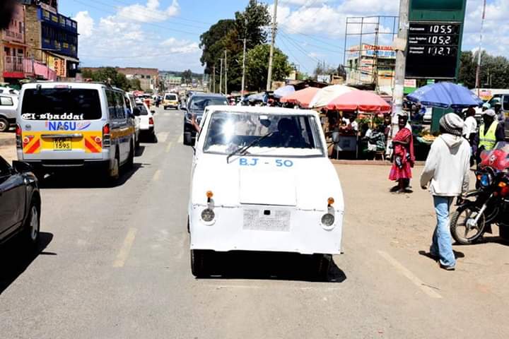 The Laikipia BJ-50 tuk tuk goes for about Ksh450,000, has a capacity of seven passengers and achieves a maximum speed of 70km per hour.