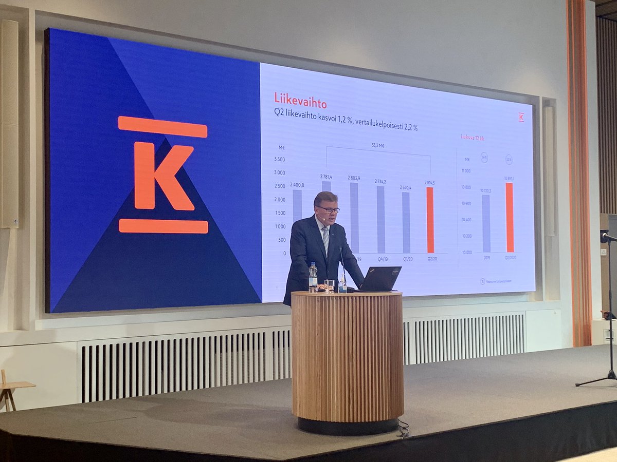 kryhma's tweet photo. Keskon taloudellinen asema on vahva. Liiketoiminnan rahavirta vahvistui operatiivisesti 195M€. #KeskoQ2 https://t.co/fvKYfkgPS8
