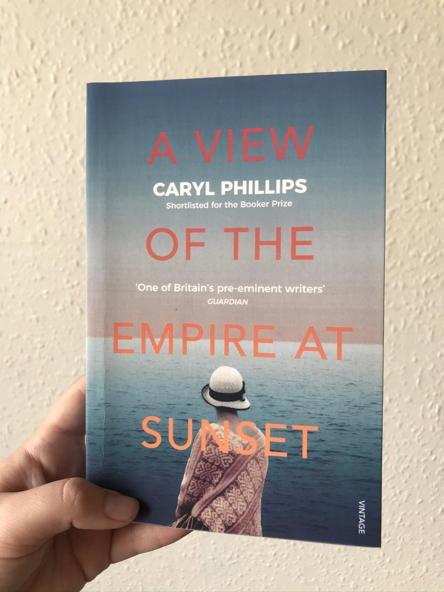 Today’s book rec: Caryl Phillips’s A View of the Empire at Sunset, my 1st of his books but not my last. A fictionalization of the life of Jean Rhys, torn between identity as a Dominican Creole & the pressures/demands of white English society. #decolonizebooks #readblackauthors