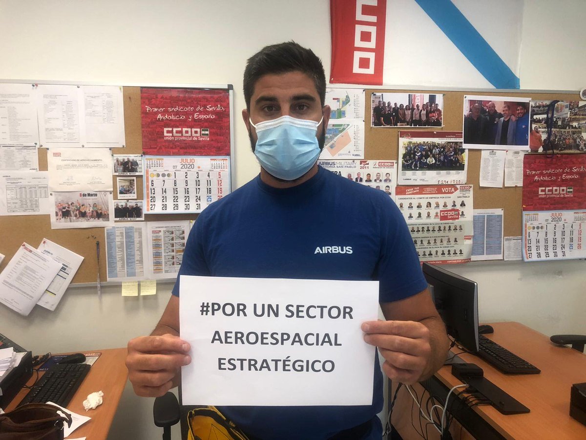Industria_CCOO's tweet photo. 👉🏼 #PorUnSectorAeroespacialEstratégico y por una mayor presencia de capital público 💶💶🇪🇸 en empresas industriales. 👉🏼 Ese es el camino. Que nadie olvide que ✈️ @Airbus es una empresa clave para el tejido productivo nacional📈. @eldiarioes @sanchezcastejon https://t.co/2ZzBjy8ovw