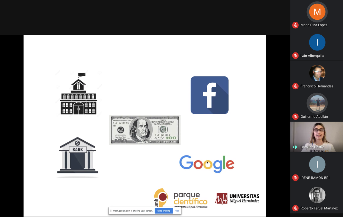 #DesayunosPCUMH | Arrancamos una nueva formación en el #ParqueCientífico de la <a href="/UniversidadMH/">UMH</a> con la temática del #Blockchain como eje central de la sesión de hoy.

📢 Presenta la jornada <a href="/mari_pina/">María</a>, técnica del área de desarrollo empresarial.

Abrimos hilo 🧵⬇️.