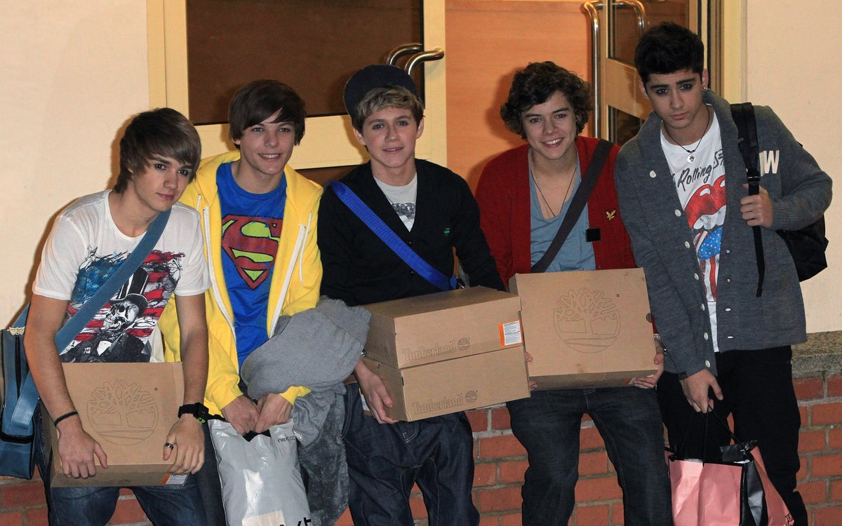 One of the first photos of One Direction together