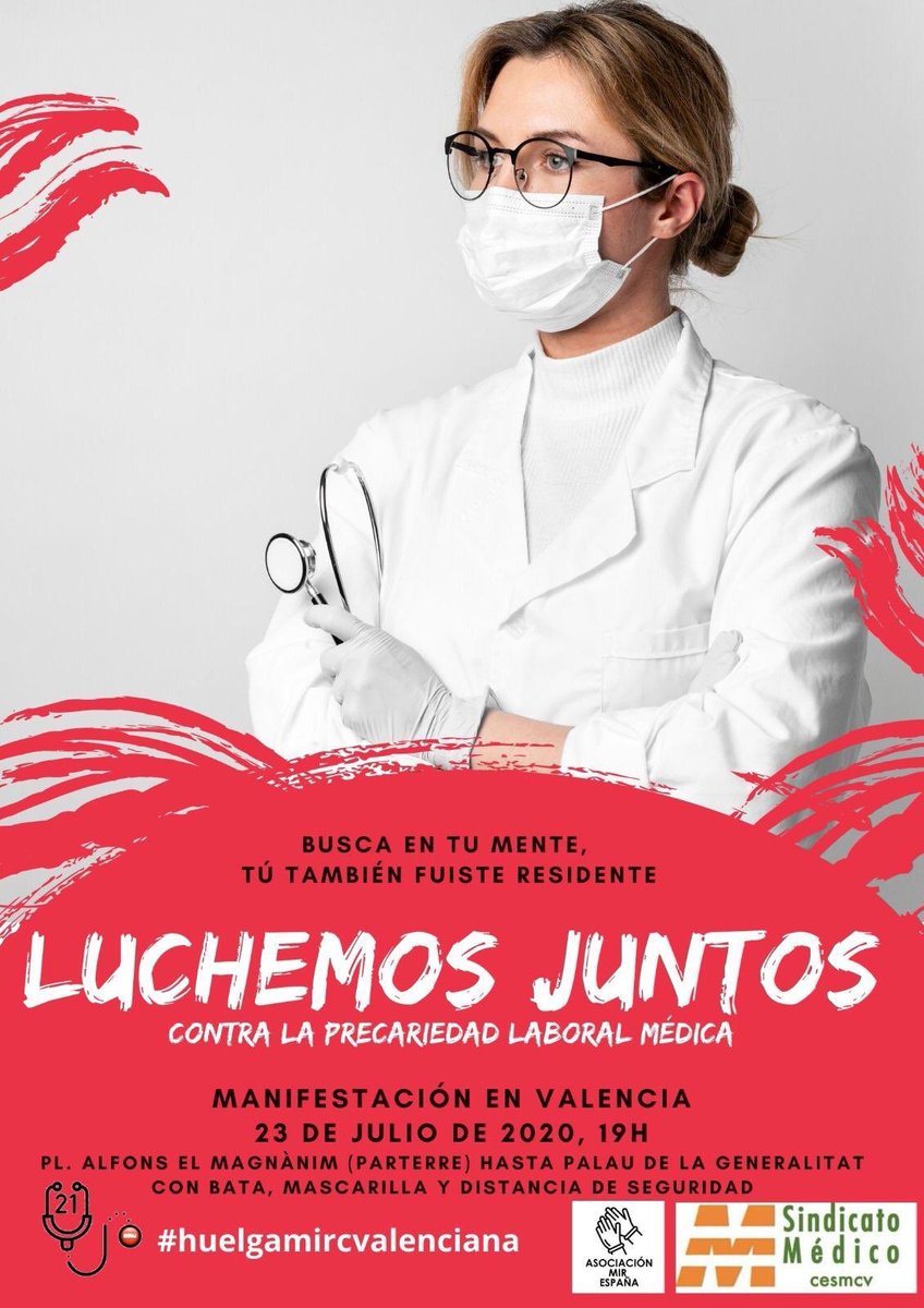 Hoy en Valencia‼️‼️‼️👇🏽 <a href="/huelgamircv/">Huelga MIR C. Valenciana</a>