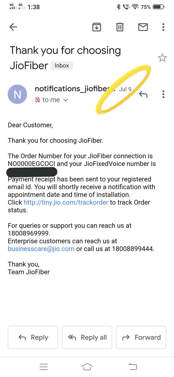 VipulBhole5's tweet photo. @JioCare @reliancejio 
It's been exactly 2 weeks i have paid for the Jio fiber connection and yet they haven't provided me with connection. The customer care number is always unavailable with wait time of more than 10min. Your local guy is not picking up calls. Very bad service. https://t.co/TXk4OScOkQ