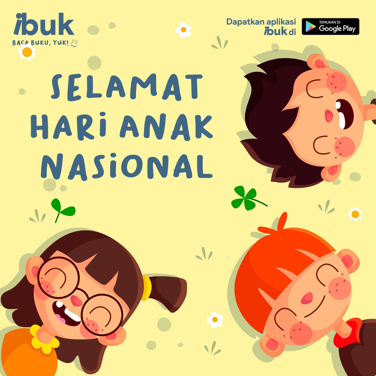 ibuk_id's tweet photo. "Buku anak-anak dapat mengubah kehidupan. Kisah-kisah mengalir ke dalam hati anak-anak dan membantu menjadikan mereka seperti apa mereka" - Jane Yolen, penulis.

Selamat Hari Anak Nasional, Sahabat ibuk! https://t.co/pQgCVkRcsf