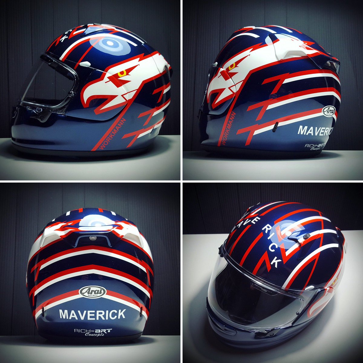 Rich Art Concepts The Iconic Top Gun Maverick Design On This Whyarai Profile V Ready For Take Off And Tower Buzz